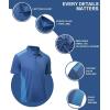 imageGEEK LIGHTING Polo Shirts for Men Golf Collared Shirts Short Sleeve Summer Cool Casual TShirtsCapri Blue