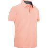 imageGEEK LIGHTING Polo Shirts for Men Golf Collared Shirts Short Sleeve Summer Cool Casual TShirtsCoral Pink
