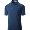 imageGEEK LIGHTING Polo Shirts for Men Golf Collared Shirts Short Sleeve Summer Cool Casual TShirtsDark Blue