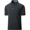 imageGEEK LIGHTING Polo Shirts for Men Golf Collared Shirts Short Sleeve Summer Cool Casual TShirtsDark Grey