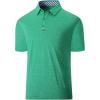 imageGEEK LIGHTING Polo Shirts for Men Golf Collared Shirts Short Sleeve Summer Cool Casual TShirtsGreen