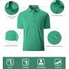imageGEEK LIGHTING Polo Shirts for Men Golf Collared Shirts Short Sleeve Summer Cool Casual TShirtsGreen