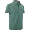 imageGEEK LIGHTING Polo Shirts for Men Golf Collared Shirts Short Sleeve Summer Cool Casual TShirtsGreen Grey