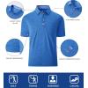 imageGEEK LIGHTING Polo Shirts for Men Golf Collared Shirts Short Sleeve Summer Cool Casual TShirtsIndigo Blue