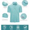 imageGEEK LIGHTING Polo Shirts for Men Golf Collared Shirts Short Sleeve Summer Cool Casual TShirtsLight Blue