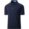 imageGEEK LIGHTING Polo Shirts for Men Golf Collared Shirts Short Sleeve Summer Cool Casual TShirtsNavy