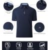 imageGEEK LIGHTING Polo Shirts for Men Golf Collared Shirts Short Sleeve Summer Cool Casual TShirtsNavy