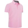imageGEEK LIGHTING Polo Shirts for Men Golf Collared Shirts Short Sleeve Summer Cool Casual TShirtsPink