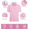 imageGEEK LIGHTING Polo Shirts for Men Golf Collared Shirts Short Sleeve Summer Cool Casual TShirtsPinks