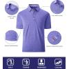imageGEEK LIGHTING Polo Shirts for Men Golf Collared Shirts Short Sleeve Summer Cool Casual TShirtsPurple