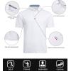 imageGEEK LIGHTING Polo Shirts for Men Golf Collared Shirts Short Sleeve Summer Cool Casual TShirtsWhite