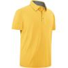imageGEEK LIGHTING Polo Shirts for Men Golf Collared Shirts Short Sleeve Summer Cool Casual TShirtsYellow