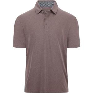 imageGEEK LIGHTING Polo Shirts for Men Golf Collared Shirts Short Sleeve Summer Cool Casual TShirtsBrown