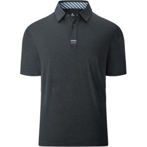 imageGEEK LIGHTING Polo Shirts for Men Golf Collared Shirts Short Sleeve Summer Cool Casual TShirtsDark Grey
