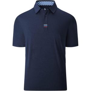 imageGEEK LIGHTING Polo Shirts for Men Golf Collared Shirts Short Sleeve Summer Cool Casual TShirtsNavy
