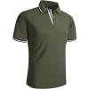 imageGEEK LIGHTING Polo Shirts for Men Short Sleeve Summer Causal Collared Golf Tennis TShirtArmy Green