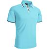 imageGEEK LIGHTING Polo Shirts for Men Short Sleeve Summer Causal Collared Golf Tennis TShirtAzure Blue