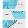 imageGEEK LIGHTING Polo Shirts for Men Short Sleeve Summer Causal Collared Golf Tennis TShirtAzure Blue
