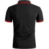 imageGEEK LIGHTING Polo Shirts for Men Short Sleeve Summer Causal Collared Golf Tennis TShirtBlack Red