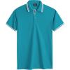 imageGEEK LIGHTING Polo Shirts for Men Short Sleeve Summer Causal Collared Golf Tennis TShirtBlue Green