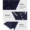 imageGEEK LIGHTING Polo Shirts for Men Short Sleeve Summer Causal Collared Golf Tennis TShirtBlue White