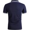 imageGEEK LIGHTING Polo Shirts for Men Short Sleeve Summer Causal Collared Golf Tennis TShirtBlue White