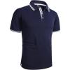 imageGEEK LIGHTING Polo Shirts for Men Short Sleeve Summer Causal Collared Golf Tennis TShirtBlue White