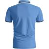 imageGEEK LIGHTING Polo Shirts for Men Short Sleeve Summer Causal Collared Golf Tennis TShirtLight Blue