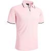 imageGEEK LIGHTING Polo Shirts for Men Short Sleeve Summer Causal Collared Golf Tennis TShirtLight Pink