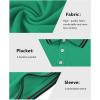 imageGEEK LIGHTING Polo Shirts for Men Short Sleeve Summer Causal Collared Golf Tennis TShirtPeacock Green
