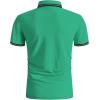 imageGEEK LIGHTING Polo Shirts for Men Short Sleeve Summer Causal Collared Golf Tennis TShirtPeacock Green