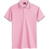 imageGEEK LIGHTING Polo Shirts for Men Short Sleeve Summer Causal Collared Golf Tennis TShirtPink
