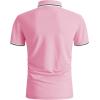 imageGEEK LIGHTING Polo Shirts for Men Short Sleeve Summer Causal Collared Golf Tennis TShirtPink