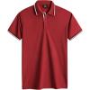 imageGEEK LIGHTING Polo Shirts for Men Short Sleeve Summer Causal Collared Golf Tennis TShirtRed