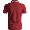 imageGEEK LIGHTING Polo Shirts for Men Short Sleeve Summer Causal Collared Golf Tennis TShirtRed