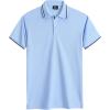 imageGEEK LIGHTING Polo Shirts for Men Short Sleeve Summer Causal Collared Golf Tennis TShirtSky Blue