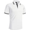 imageGEEK LIGHTING Polo Shirts for Men Short Sleeve Summer Causal Collared Golf Tennis TShirtWhite Black