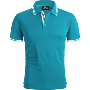 imageGEEK LIGHTING Polo Shirts for Men Short Sleeve Summer Causal Collared Golf Tennis TShirtBlue Green