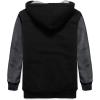 imageGEEK LIGHTING Boys Sherpa Lined Hoodie Kids Fleece Sweatshirt Full Zip Hooded JacketBblackGray