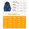 imageGEEK LIGHTING Boys Sherpa Lined Hoodie Kids Fleece Sweatshirt Full Zip Hooded JacketClake Blue