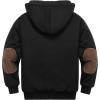 imageGEEK LIGHTING Boys Sherpa Lined Hoodie Kids Fleece Sweatshirt Full Zip Hooded JacketDblack