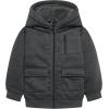 imageGEEK LIGHTING Boys Sherpa Lined Hoodie Kids Fleece Sweatshirt Full Zip Hooded JacketFdark Grey