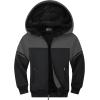 imageGEEK LIGHTING Boys Sherpa Lined Hoodie Kids Fleece Sweatshirt Full Zip Hooded JacketOgreyblack