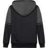 imageGEEK LIGHTING Boys Sherpa Lined Hoodie Kids Fleece Sweatshirt Full Zip Hooded JacketOgreyblack