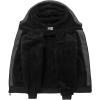 imageGEEK LIGHTING Boys Sherpa Lined Hoodie Kids Fleece Sweatshirt Full Zip Hooded JacketOgreyblack