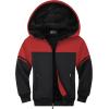 imageGEEK LIGHTING Boys Sherpa Lined Hoodie Kids Fleece Sweatshirt Full Zip Hooded JacketOredblack
