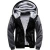 imageGEEK LIGHTING Boys Sherpa Lined Hoodie Kids Fleece Sweatshirt Full Zip Hooded JacketBblackGray