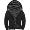 imageGEEK LIGHTING Boys Sherpa Lined Hoodie Kids Fleece Sweatshirt Full Zip Hooded JacketCblack
