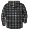 imageGEEK LIGHTING Mens Flannel Shirts Jacket Sherpa Lined Fleece Plaid Hoodie Long Sleeve Winter Warm CoatBlack Brown