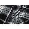 imageGEEK LIGHTING Mens Flannel Shirts Jacket Sherpa Lined Fleece Plaid Hoodie Long Sleeve Winter Warm CoatBlack White